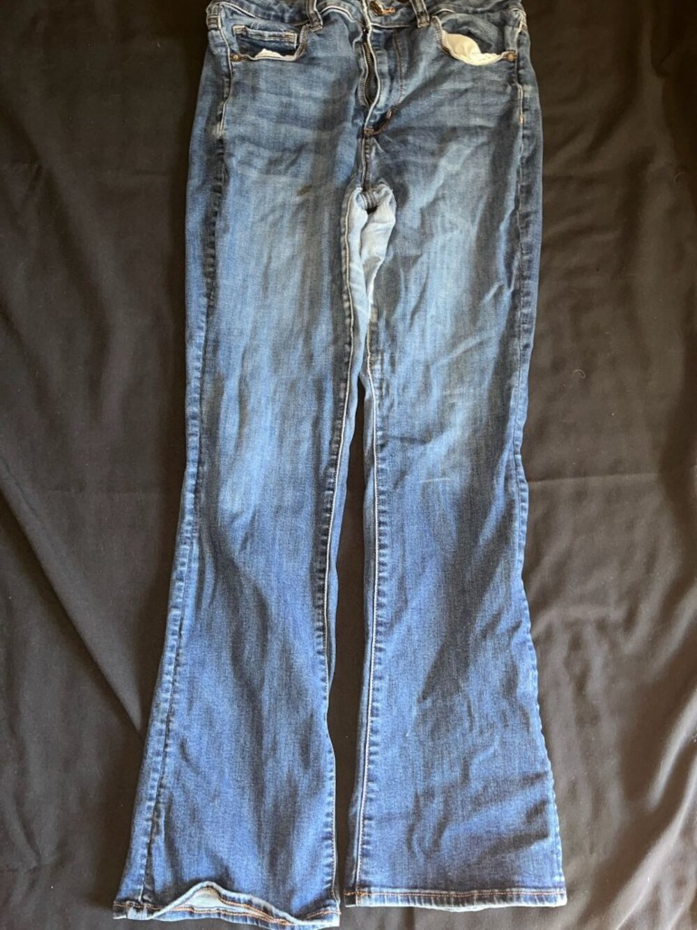 American Eagle Womens Next Level Stretch Flare Jeans Size 12 Regular